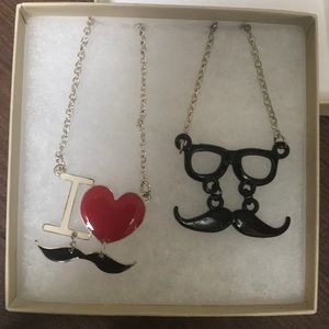 Mustache Necklaces